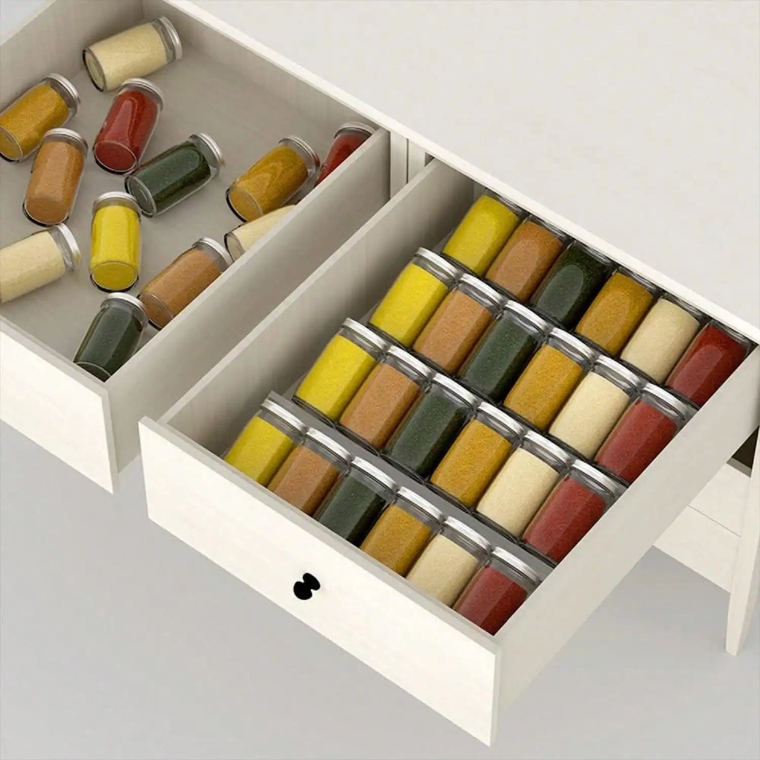 4-Layer Spice Drawer Organizer – Clear