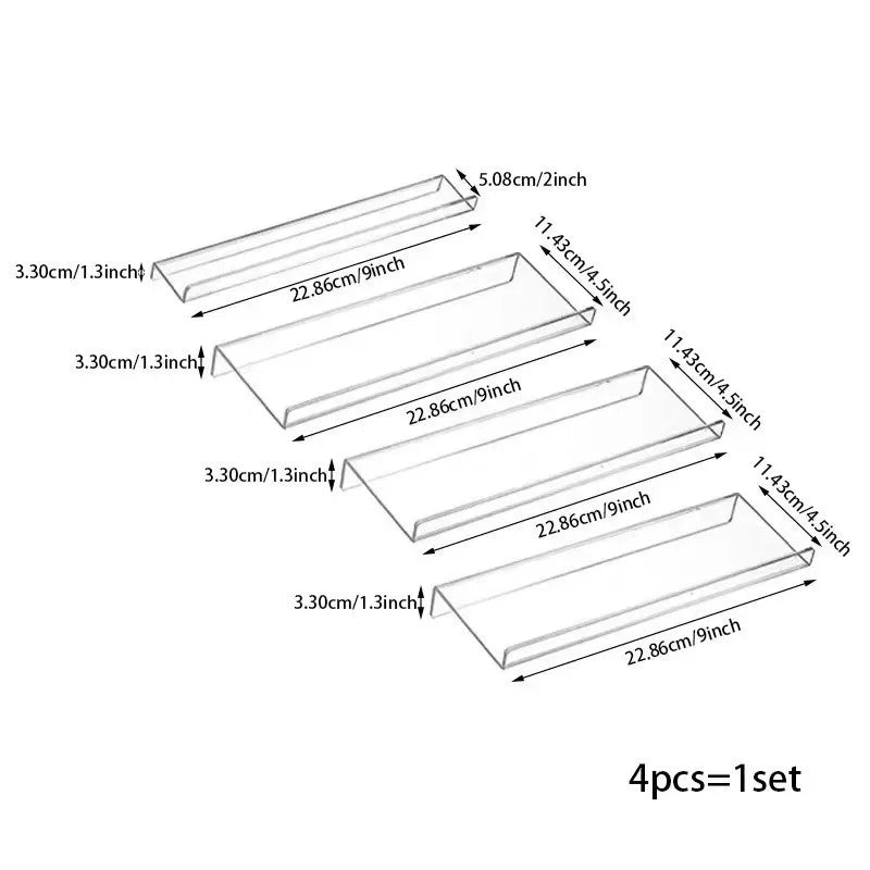 4-Layer Spice Drawer Organizer – Clear